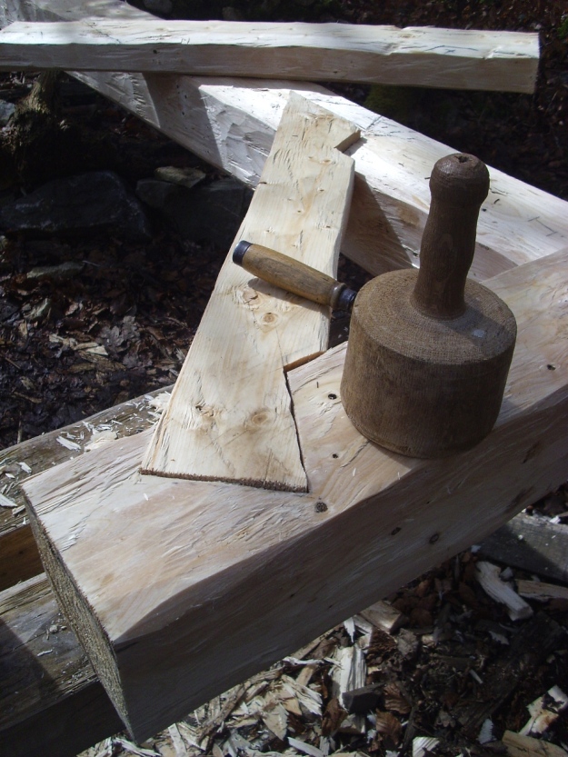 Gewichtswebstuhl - Holzverbindung (3)